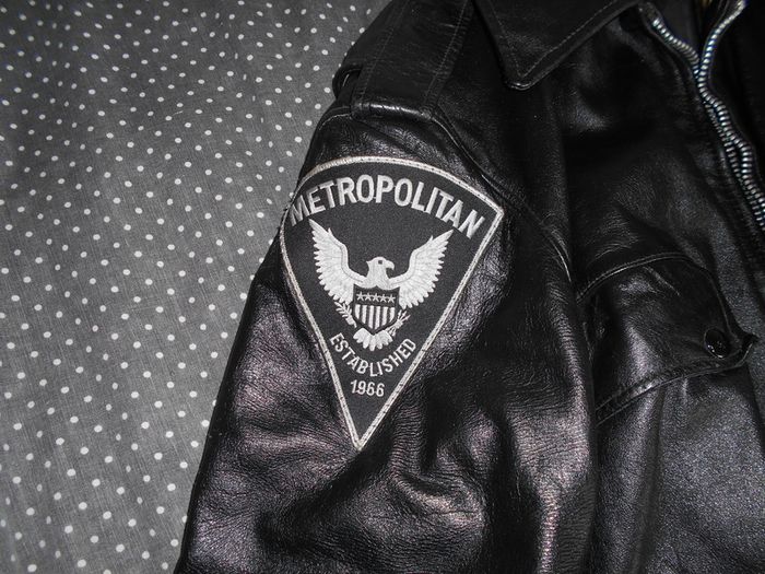 Vintage Fidelity Leather Police Jacket X-Large
