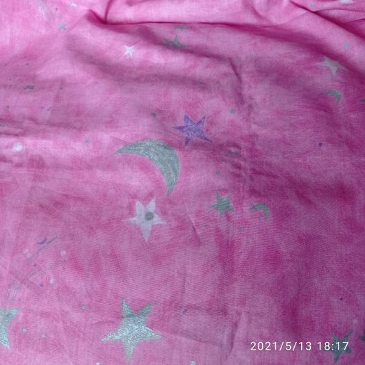 Pink Cotton Fabric 118" x 55"