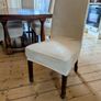 Stunning oak refractory-style dining table with 6 chairs Image 6