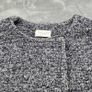 Toast Wool Cotton Coat Size 16 Blue Grey Marl Long Jacket Utility Pockets -Snaps Image 3