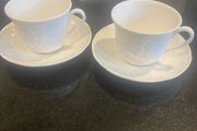 Wedgwood strawberry and vine cups and saucers