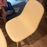 Set of 4 cream dining chairs Image 3