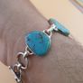 Authentic Arizona Turqouise Sterling 925 Silver Bracelet Image 7
