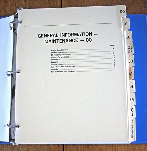 Fiat X19 Genuine Factory Service Manual (English)