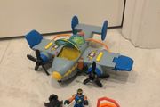 Fisherprice search and rescue plane with 3 accessories
