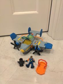 Fisherprice search and rescue plane with 3 accessories