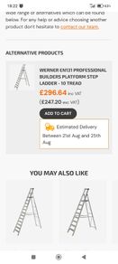 Youngman Heavy duty Aluminium Frame Ladder