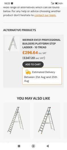 Youngman Heavy duty Aluminium Frame Ladder