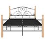 Bed Frame Black Metal 120x200 cm Image 4