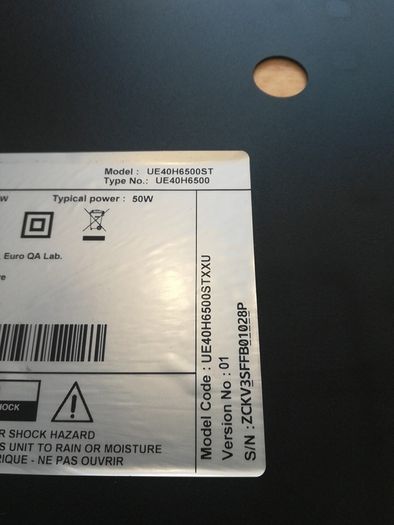 Samsung Tv UE40H6500STXXU ribbon cable