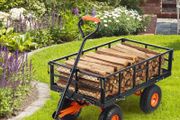 Garden Dump Cart Heavy-duty Metal Yard Carts and Wagons 880 lbs Loading