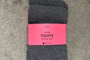 New M&amp;S school grey girls tights cotton 11-12 years 152cm 3 pairs