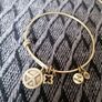 beautiful  4 Alex and Ani bracelet one gold Image 8