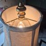 Lamp Vintage Gold metal tall slim table lamp Image 8