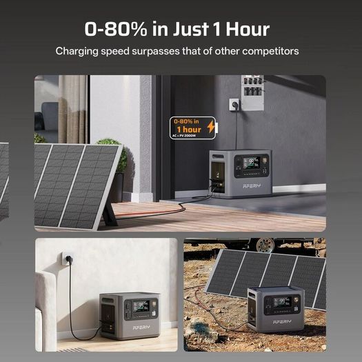 3kw AFERIY Power Station + 580w car charger