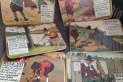 1950s, The Rules of Golf,placemats/ Art work Charles Crobie