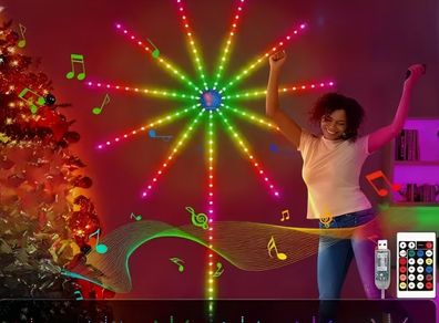 RGB Smart Fireworks Lights | Remote Control, Multiple Lighting Modes,