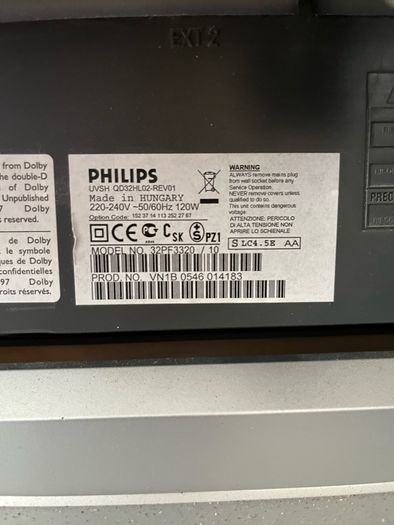 Philips 32" TV Main Board + Wall Bracket