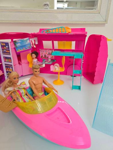 Barbie Camper + Boat + Slide Bundle