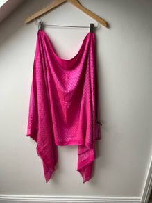 Cashmere Silk Large Fuchsia Shawl