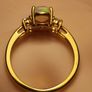 Cushion cut Rare Ethiopian Welo Opal and Lab Grown Diamond Trilogy Ring Image 6