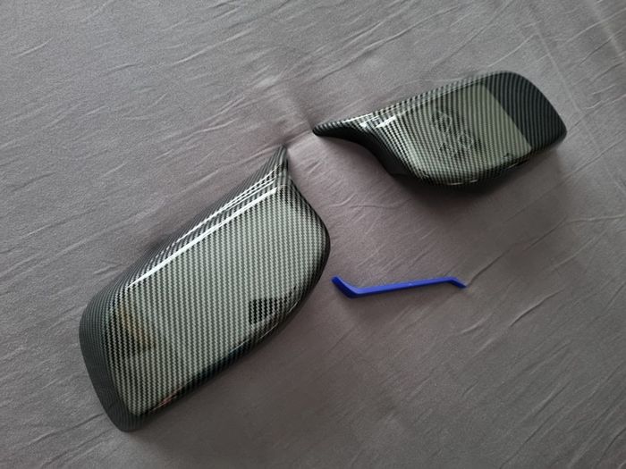 BMW 5 Series E60 E61 M Style Carbon Look Mirror Covers Brand New