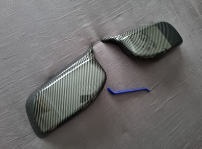 BMW 5 Series E60 E61 M Style Carbon Look Mirror Covers Brand New
