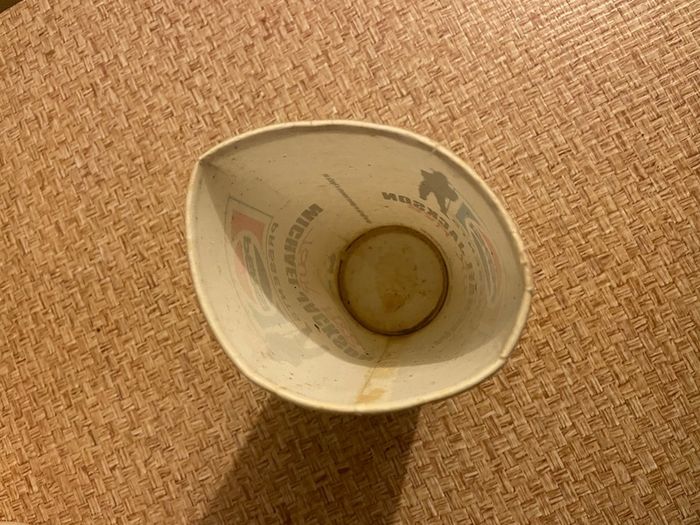 Michael Jackson Pepsi/Wembley Tour Paper Cup