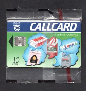 1994 Ireland 10 unit Proctor and Gamble "Gift of the Gab" (Schlumberger SC7) Call Card Mint in Packaging. Telecom Eireann Card Number 1066