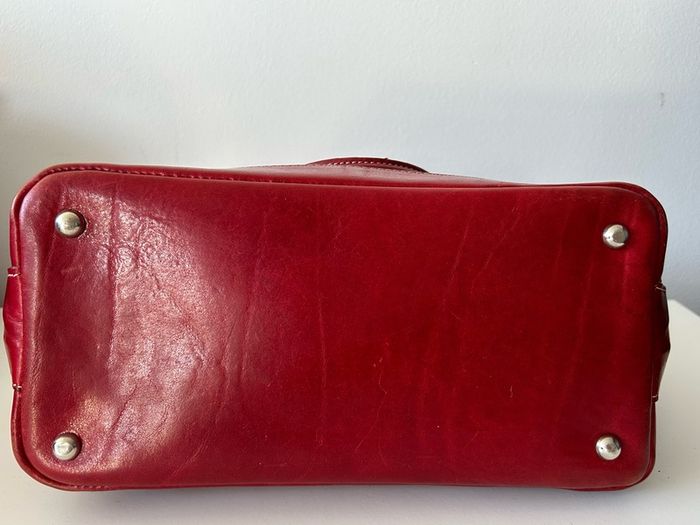 Red Leather Italian Made Handbag