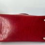 Red Leather Italian Made Handbag Image 5
