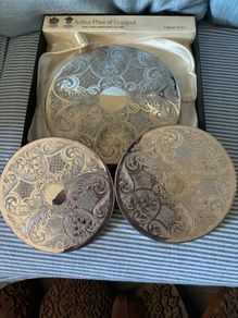 Vintage Arthur Price silver plated table mats