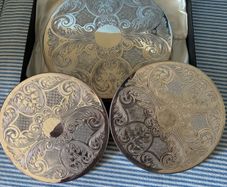 Vintage Arthur Price silver plated table mats