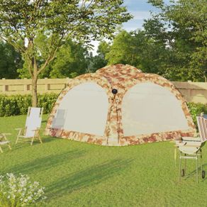 Party Tent with LED and 4 Sidewalls  Camouflage