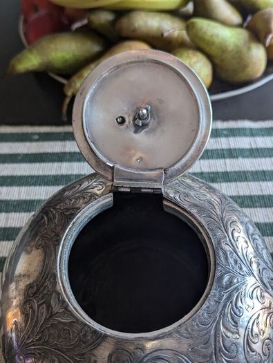 Silverware antique teapot