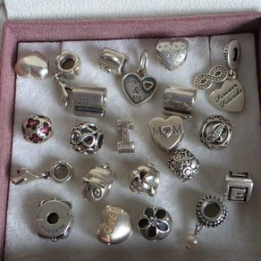 Genuine Pandora charms/clips 10e each all in good condition