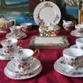 47 Piece Royal Imperial Bone China Tea Set With Mixed Fruit Garden Collection For 10 Person Setting Image 2