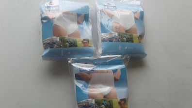 NEW 3 pairs boys incontinence briefs age 7 to 8 years