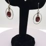 925 Vintage Sterling Silver Red Jasper Earrings Image 8
