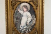Ornate gold frame print