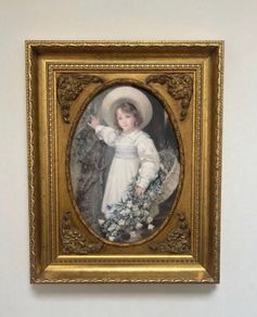 Ornate gold frame print