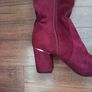 Primark  Over The  Knee  Wine  Boots.  Size 6..  B.N.W.T Image 2