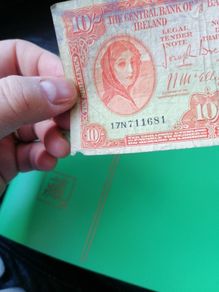 1951 Ireland Ten Shilling Banknote