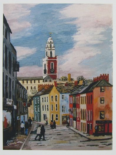 Shandon Tower Cork Art Print | Cork City Ireland Print | Irish Wall Art | Painting by Anna O'Hara | Cork Landmark Print | Unique Cork Gift
