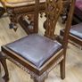 Edwardian Chippendale-Style Beech Dining Chairs _ Set of 6 Image 6