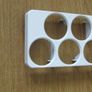 white Fridge door egg storage container stores 6 Image 2