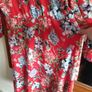 Red Floral Dress Image 3