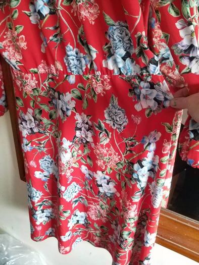 Red Floral Dress