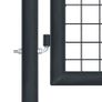 Mesh Garden Gate Galvanised Steel 100x250 cm Grey Image 3