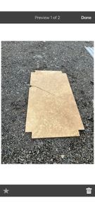 Travertine marble countertops